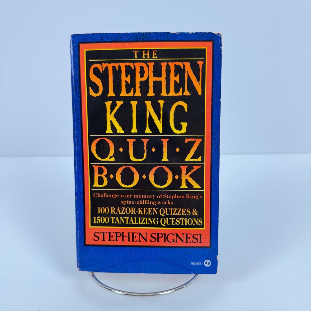 Stephen King‎ Quiz Book Stephen Spignesi 1990 Signet Horror Trivia Paperback
